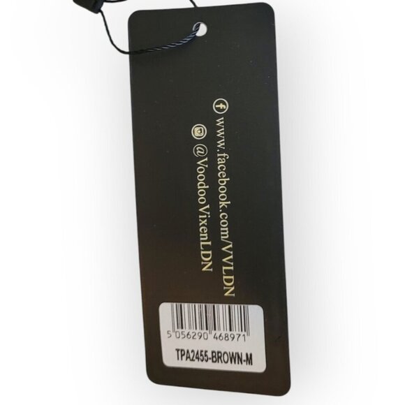 Voodoo Vixen Leopard Tie Neck Top NWT Medium - Picture 9 of 14